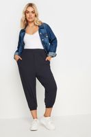 yours joggers capri azul marino mujer curvy y tallas grandes yours