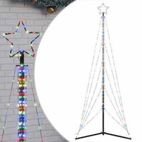 arbol de navidad led 525 leds de colores 302 cm vidaxl