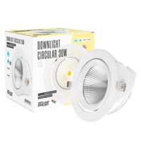 foco downlight led 30w 2820lm 3000k orientable ugr17 50000h