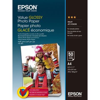 Papel fotográfico Epson Value Glossy A4 20 hojas 183 g/m² Brillo