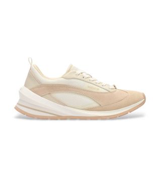 HOFF para mujer. 22565401 Zapatillas de Piel Seven Runner beige (40), Plano, Cordones, Casual
