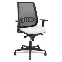 silla alares sincro malla negra bali blanco brazo regulable
