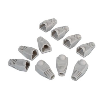 Aisens Pack Fundas RJ45 Cat 6 Gris 10 Unidades