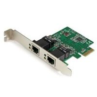 startechcom adaptador tarjeta de red nic pci express pci-e de 2 puertos ethernet gigabit rj45