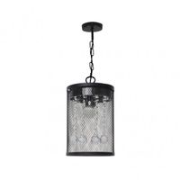 lampara colgante davy 1xe27 negrocromo regx18d de fabrilamp