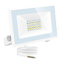 aigostar foco led exterior 20w1800lm foco proyector ledip65 impermeable luz de seguridadblanco natural 4000 k floodlight led para jardin patiogaraje etc