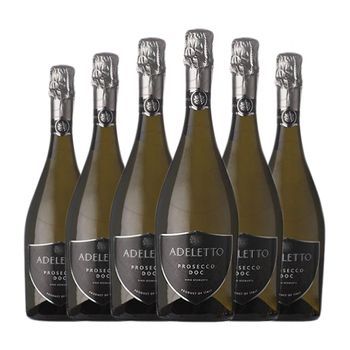 Adeletto Seco Prosecco 75 Cl 11% Vol. (pack De 6 Unidades)