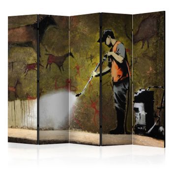 Biombo - Banksy - Cave Painting Ii (225x172 Cm)