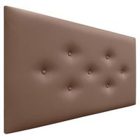 dhome cabecero de polipiel con 3 hileras intercaladas de botones cabezal tapizado cama lujo arcilla 105cm