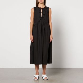 Ganni Cotton-Poplin Midi Dress - EU 40/UK 12