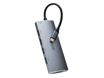 ADAPTADOR USB-C 7IN1 HDMI 4K HUB USB-C CARGA 100W USB 3.0 LECTOR TARJETAS SD SDMICRO