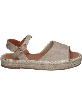 Sandalias Con Plataforma De Esparto Para Niña Jupifly 7025 Dorado 35