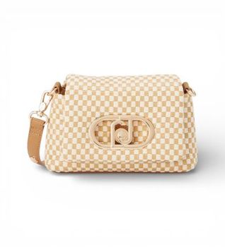 Liu Jo para mujer. AA6269-T428A Bolso a cuadros marrón (OSFA), Casual, Sintético