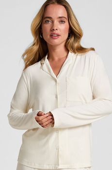 Hunkemöller Chaqueta de manga larga de jersey Essentil Blanco