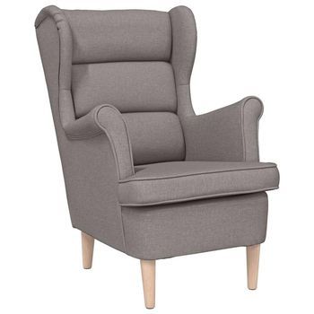 Sillón De Tela Gris Taupe 74x84x100 Cm Vidaxl