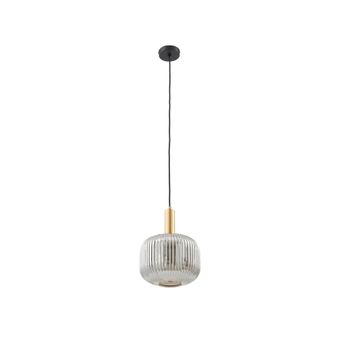 Lámpara de techo de vidrio gris