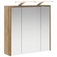 armario con espejo de bano roble artisan 635 x 16 x 625 cm vidaxl