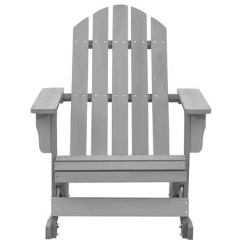 Mecedora De Jardín De Madera Gris Cfw237900