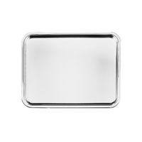 bandeja rectangular con asas 63 x 47 cm acero 1810 acero