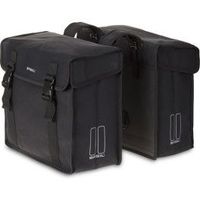 basil alforjas kavan eco classic 68l acabado bionic eco negro 40x25x33 cm