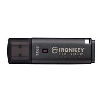 memoria usb kingston ironkey locker plus 50 g2 32gb cifrado aes-256 fips 197