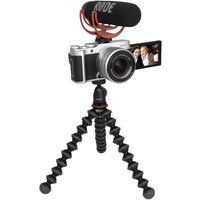 fujifilm x-a7 mirrorless camera vlogger kit with fujinon xc 15-45 mm f35-56 ois pz lens - silver silver