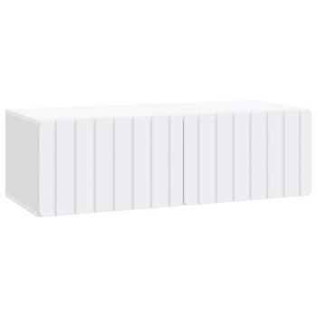 Mueble De Tv De Pared 98 X 41 X 30 Cm Blanco Vidaxl