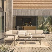 conjunto de muebles bajo de aluminio