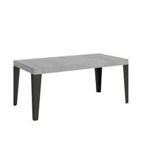 mesa extensible 90x180440 cm flame cemento estructura antracita