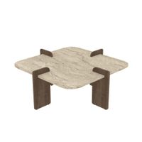 mesa baja con patas asimetricas l90 cm -