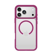 funda para movil otterbox react magsafe cover plastico rosa transparente para iphone 17 pro max