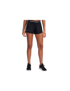 Pantalones Cortos de Fitness Under Armour Tech Play Up Shorts Mujer Negro