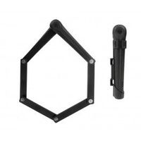 axa candado plegable fold 100 largo 100 cm negro seguridad 9 medida plegado 22x6 cm peso 950 g