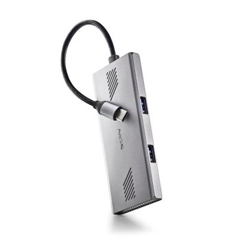 NGS WONDERDUO-C Adaptador Multipuerto USB-C 3.0 a 2x USB-C + 2x USB-A 5Gbps Aluminio