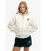 superdry para mujer w2012590a sudadera country club ziphood blanco roto m casual algodon