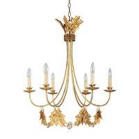 lampara de arana sweet olive 6 luces