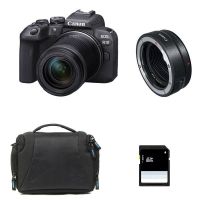 camara mirrorless canon eos r10 242 mp rf-s is 18-150mm wifi sensor aps-c