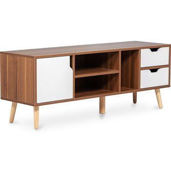 Mueble Tv De Madera - Diseño Escandinavo - Lubi Madera Natural