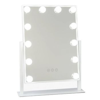 Espejo Maquillaje Hollywood Led, Táctil, 3 Modos, Regulable, 34x40 Cm
