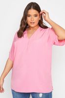 yours blusa rosa bebe de pico mujer curvy y tallas grandes yours