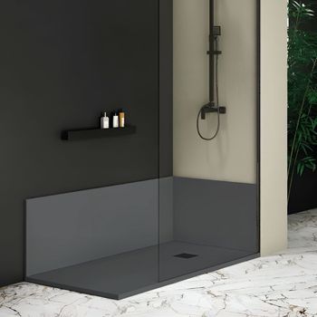 Panel De Revestimiento Pared Nexo Antracita  70x70 Cm