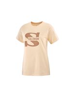 camiseta fitness salomon big logo nude