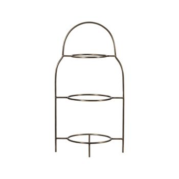 Soporte plano de acero inoxidable dorado