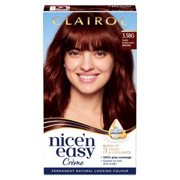 Clairol Nice'n Easy Creme Hair Dye 3.5BG Dark Burgundy Brown
