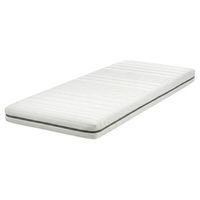 colchon individual relleno de espuma dureza media poliester funda extraible con cremallera 90 x 200 cm blanco enchant
