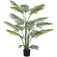 palmera artificial uv con 16 hojas y maceta para interiorexterior