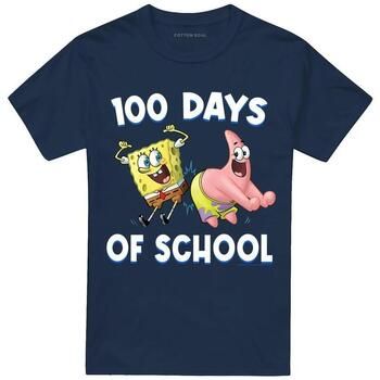 Spongebob Squarepants Camiseta 100 Days Of School para mujer