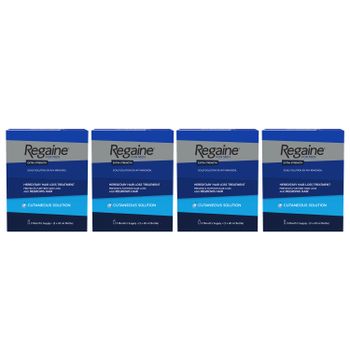 Regaine Extra Strength 5% Hair Loss Solution For Men 12 Months - 3x60ml - 4 Pack