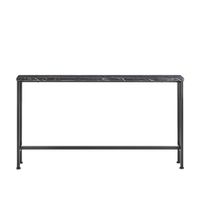 mesa de consola para entrada estampado de marmol negro
