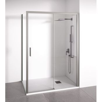 Mampara De Ducha Angular Plata 130-135 X 77-80 M  Acceso Izda. Bellobath